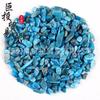 Adornos de grava de apatita azul en stock al por mayor. Suministro transfronterizo de apatita azul. Botella de Amazon.