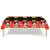Decoração de Festa de Aniversário Suprimentos Banners Descartáveis Pratos de Papel Copos de Papel Bandeira Desenho Animado Mickey Balões Topper de Bolo Conjunto