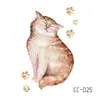Adesivo de tatuagem pequeno e fresco transfronteiriço Rekalon, desenho animado, animal, cachorro, rosto infantil, adesivos de tatuagem