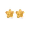 Dazan Em Estoque Titânio Banho de Ouro a Vácuo 18K Ins Brinco de Moda Conjunto Estilo Casual Oceano de Verão Ear Cuff