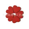 20mm grande rojo sin agujero amor hecho a mano viruta de madera material de decoración de boda 50 piezas/bolsa
