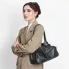 Nova Bolsa Feminina de Luxo Coreana de Nicho Estilo Bowling, Bolsa de Mão Boston Simples de Couro de Primeira Camada