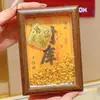 Molduras de Fotos e Enfeites de Ouro Puro 999 Tesouro Estão Cada Vez Melhores Decoração de Mesa de Escritório Quarto Lembranças de Feriado