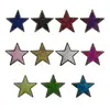 Bordado con cuentas en stock, bordado con lentejuelas, bordado en toalla, parches de tela con forma de estrella de cinco puntas, accesorios para ropa, parches decorativos, fabricante
