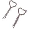 Brincos de amor de borla de zircão popular moda verão strass brincos acessórios europeus e americanos brincos