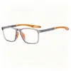 Gafas Planas para Leer con Filtro de Luz Azul 2023 Gafas de Montura Grande Montura Deportiva Tr90 Montura Óptica Protección para los Ojos Montura Negra
