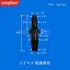 Conector de Manguera de Silicona Recto de Diámetro Variable 1.5-3.2 con Adaptador de Extremo Dentado