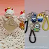 Colgante de Oro Cuadrado de Oro Puro de Paz y Alegría Serie Zootopia Cordón Conductor de Tráfico para Transmisiones en Vivo de TikTok