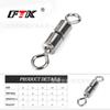 FTK conector giratorio de ocho caracteres de alta velocidad de conexión doble americano accesorios equipo de pesca acero inoxidable AliExpress Amazon explosiones