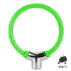 Candado para bicicleta de montaña, bicicleta de carretera, candado con cable de acero grueso, candado con anillo de aleación, candado con batería, candado antirrobo resistente al agua y al corte.