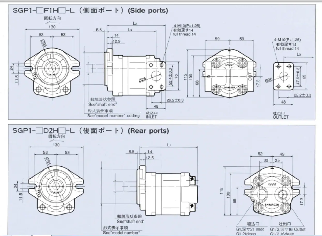 SGP1A  尺寸