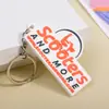 Llavero publicitario con alfabeto, colgante inglés tridimensional multicolor, regalo promocional para la industria de reparación de automóviles, decoración de colgante de resina