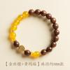 Pulseras de Árbol de la Fortuna de Sándalo Dorado al por Mayor para Atraer Riqueza, Cuentas de Transferencia de Ágata Amarilla, Pulseras de Año de Nacimiento para Hombres y Mujeres, Accesorios Culturales y de Entretenimiento
