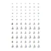 Pegatinas para Labios Uñas Cejas Maquillaje Ojos Flor de Novia sin Pegamento Transfronterizas Gota de Agua Estrella Perla Diamantes de Imitación Diamantes Pegatinas Maquillaje de Escenario Rostro