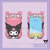 Portatarjetas de Onda Kuromi Lindo de Dibujos Animados para Guardería, Creativo Porta Tarjeta de Acceso de Autobús/Metro con Correa Larga para Colgar en el Cuello