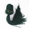 Cordão para chaveiro trançado feito à mão com nó de diamante em nylon com nó duplo plano e fivela de cobre com corda trançada e acessórios para chaveiro em estoque