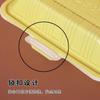 Caja de plástico desechable lonchera de arroz caja de embalaje de plástico unida grado alimenticio para llevar caja de refrigerios rectangular lonchera gruesa
