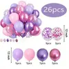 Set de Globos de Látex Transfronterizo de 12 pulgadas Globos Redondos con Lentejuelas Fiesta Niña Día de San Valentín Boda Globos para Fiesta