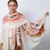 Vacaciones Romanas Satén Algodón Estampado Bufanda Larga Venta de Fábrica Comercio Exterior Transfronterizo En Vivo Viajes Vacaciones Protección Solar Cálido Chal Fino para Mujer