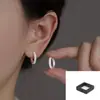 Pendientes de Aro Lisos con Pasador de Plata 925 para Mujer 2025 Nuevo Popular Diseño de Nicho Pendientes de Gama Alta Pendientes de Lujo Accesible