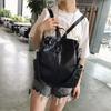 Bolsa Transfronteriza al por Mayor Nuevo Modelo 2026 Color Sólido Piel Suave Mochila Gran Capacidad Multifuncional Mochila para Mujer Bolso de Hombro