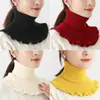 Cuello Desmontable Otoño e Invierno para Mujer Cuello Desmontable Versátil Calentador de Cuello Tejido Suéter Desmontable Cuello Alto Protector de Cuello Calentador de Cuello Jersey de Punto