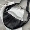 26 Bolsas de Croissant de Estilo Perezoso de Nuevo Estilo, Bolso Grande de Borrego Acolchado Tipo Bollo, Bolso de Hombro Cruzado de Cuero Genuino de Alta Gama