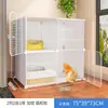 Gaiola para gatos Cat Villa Clearance Gaiola para gatos domésticos Casa para gatos interna com banheiro Grande espaço livre Pequeno gato Ninho para gatos