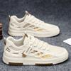 Zapatos de Malla Transpirables de Invierno para Hombre Estilo Coreano Modernos Versátiles Casuales Tenis Estudiante Deportivos Suela Suave Blancos Modernos