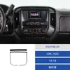 Adequado para 14-18 Gmc 1500 Decoração Adesiva Decorativa para Moldura de Controle Central de Fibra de Carbono Modificada para Interior do Carro