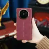 Adecuado para Funda de Teléfono Huawei Matex6, Piel de Cordero con Borde Dorado, Doble Bisagra, Se Transforma Instantáneamente de X5/X3 a Xt, Cubierta Trasera Anti-Caída de Cobertura Total