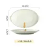 [Procesamiento y Personalización] Gaoyue Lujo Accesible Phnom Penh Tazones y Platos de Cerámica, Vajilla Doméstica Simple y de Moda, Tazones para Sopa y Vajilla