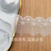 Renda Renda de Seda de Leite Acabamento, Malha Bordada Floco de Neve Lolita Acessórios de Roupa em Estoque, Renda Original Solúvel em Água