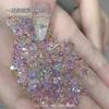 Explosivos Coloridos Recubiertos Transparente Circonita Arte de Uñas Mini Pequeños Strass de Fondo Plano Puntas de Uña Strass Decoraciones para Uñas Venta al por Mayor