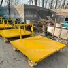 Carro para Vía de Ferrocarril, Vehículo Transportador de Materiales de Construcción para Rieles de Acero, Vehículo Ligero de Transporte sobre Rieles Impulsado Manualmente