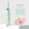 Novo Gel Colorido Reforçado Oito Varetas Automático Alto Valor Proteção Solar Dobrável Portátil Para Sol e Chuva Guarda-chuva Atacado