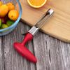 Descorazonador de manzanas de acero inoxidable, separador de pulpa, descorazonador de frutas con mango de plástico, suministro directo de fábrica.