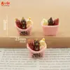 Nuevo Modelo Realista Set de Brochetas DIY Pegamento de Crema Accesorios de Resina Colgante Decoración Adornos