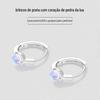 S925 Prata Sterling Brincos Moonstone Mulheres Outono e Inverno Elegante Luz Luxo High-end Novo All-match moda moda em brincos