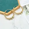 Moda Europea y Americana Estilo Caliente Pendientes Simples en Forma de C Chapados en Oro Pendientes de Perla de Imitación Venta al por Mayor Pendientes Nuevos Transfronterizos
