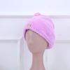 Gorro Secador de Pelo Tejido Waffle Hecho de Tejido de Punto por Urdimbre de Coral Fleece y Poliéster, Absorbe el Agua Rápidamente, Disponible en Varios Estilos y Colores