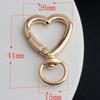 Anillo de resorte de amor aleación de zinc colgante chapado gancho de amor llavero de amor multitalle accesorios para equipaje