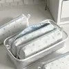 Estuche para Lápices Lindo de Lunares Estilo Coreano Conejito Pequeño Bolsa de Papelería para Estudiantes Lavable Simple Gran Capacidad Portátil Resistente a Manchas Gama Alta