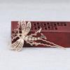Yiwu fio dourado preservador de cor banhado a ouro cobre DIY gotejamento de óleo ponto esmeralda incrustado grampo de cabelo em forma de U grampo de cabelo adorno de cabeça acessórios de cabelo B2863