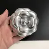 Acessório de Moda de Seda de Alta Qualidade 8cm Flor de Camélia Ultra-Resistente com Broche e Presilha Dupla Utilização