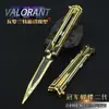 Merchandising de Gaming Valor 2025 Campeón Cuchillo Mariposa Edición de Artesanía Fina Modelo de Juguete Plegable de Metal Pieza de Exhibición Coleccionable