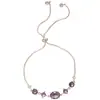 ¡Matriz Estrellada de Amatista! Pulsera Colgante Flor de Circonita Diamante, Pulsera de Moda Exquisita, Joyería de Lujo Ligero de Gama Alta al por Mayor