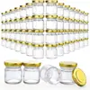 Amazon Garrafa de Vidro Hexagonal para Mel Garrafa Selada para Geleia 25ml Garrafa para Molho de Pimenta Conjunto de Mini Garrafas Dispensadoras de Mel para Casamento