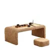 Mesa de Té Tatami de Ratán, Mesa de Té Pequeña, Repisa de Ventana de Balcón, Mesa de Té Sencilla para Mirador, Mesa Baja Estilo Japonés, Mesa Kang