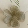 Directo de Fábrica Atmósfera Primavera/Verano Brillo Fino Acetato Flor de Cinco Pétalos Parches Hechos a Mano Accesorios para el Cabello Materiales DIY En Stock Personalizado